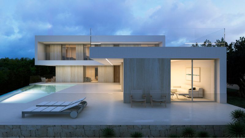 villa Moraira estilo minimalista